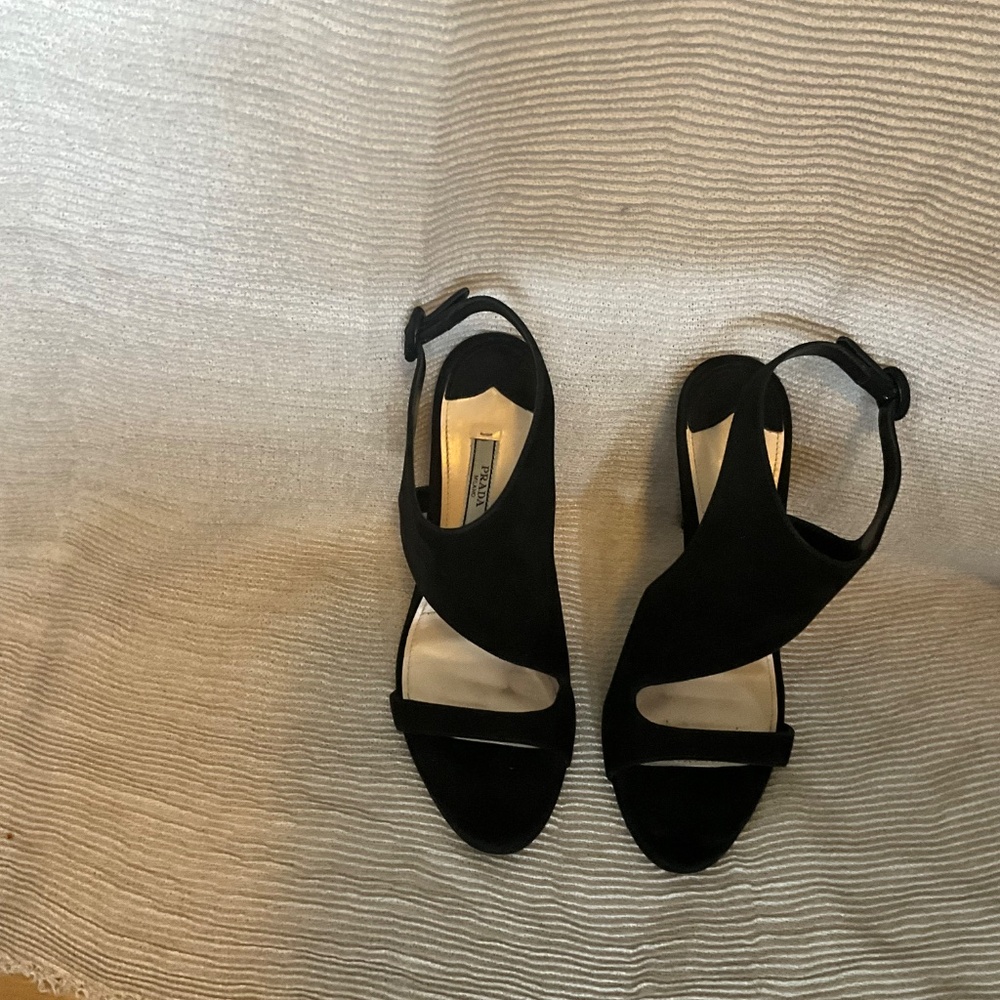 Prada strappy, sexy 4.5” suede heels‎ - Picture 2 of 6